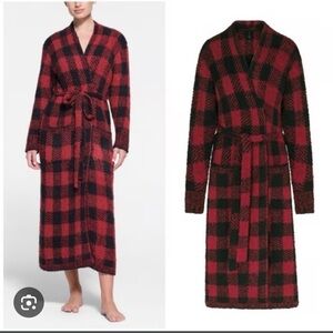 20. Skims nwt cozy robe Buffalo brick plaid check XXS/XS fits small/medium